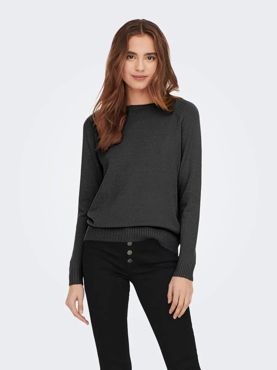 

Only вязаный свитер "ONLLESLY KINGS L/S PULLOVER KNT NOOS", серый