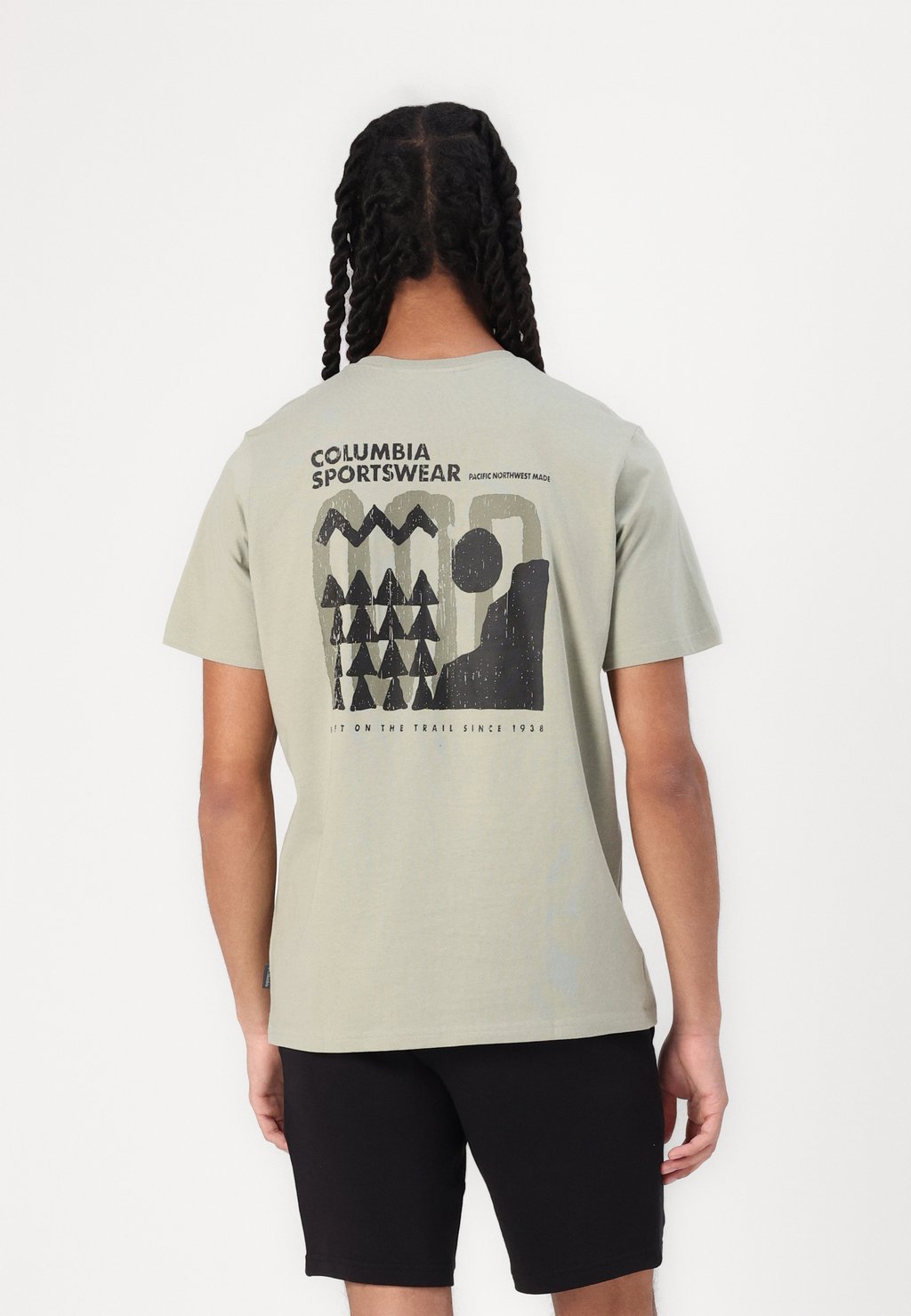 

Футболка с принтом EXPLORERS CANYON BACK TEE Columbia, зеленый