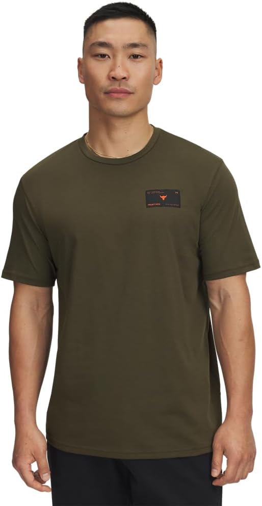 

Мужская футболка с коротким рукавом Project Rock от Under Armour, (308) Expedition Green/Orange Base, Зеленый, Мужская футболка с коротким рукавом Project Rock от Under Armour, (308) Expedition Green/Orange Base