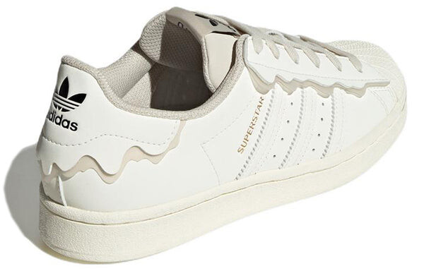 Кроссовки оригинальные суперзвезды кроссовки кремовые Adidas, белый — фото 4