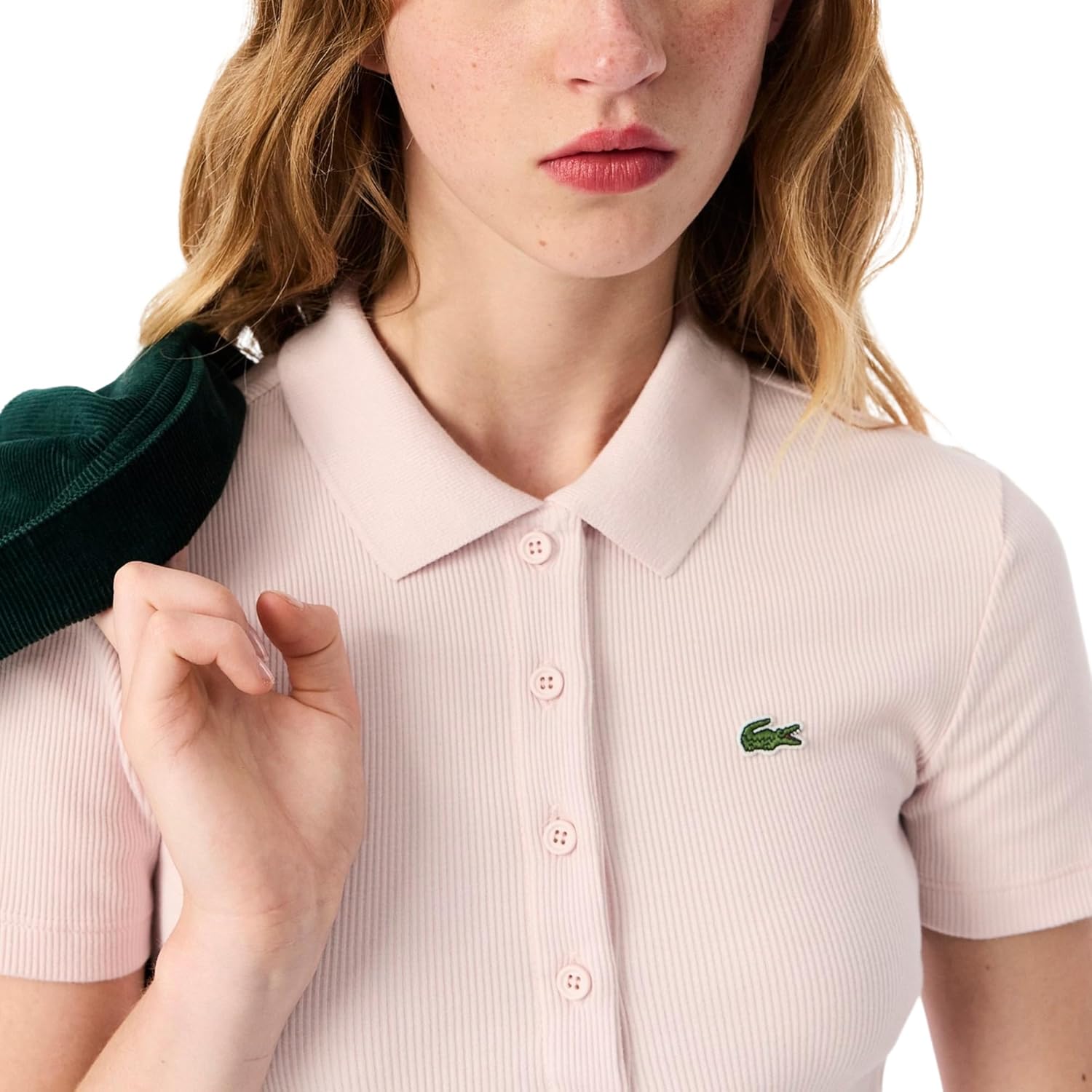 Поло Lacoste L.12.d Nidus, приталенное, хлопок — фото 2