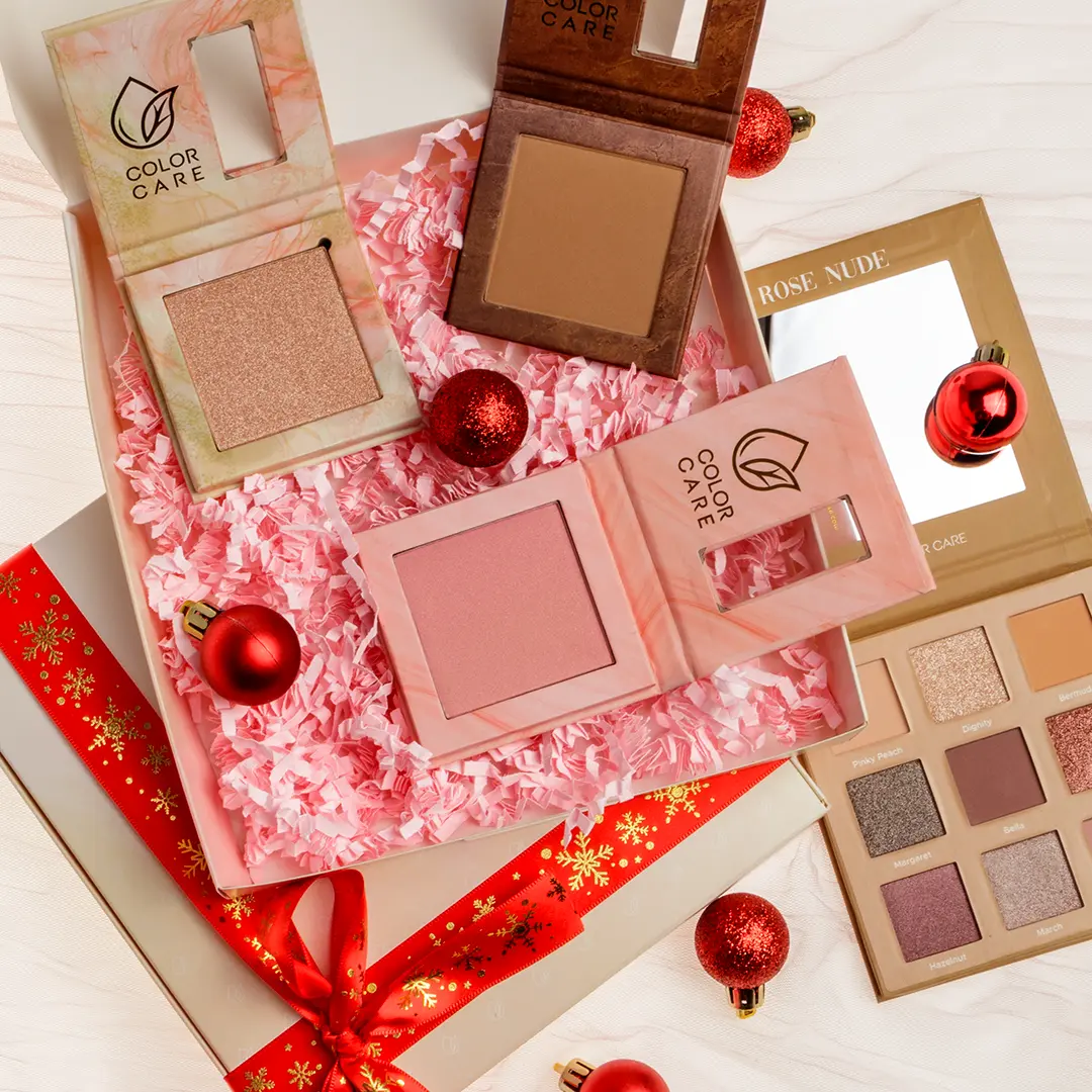 Набор rose nude: палитра теней для век Color Care Glowup, 8 гр — фото 2