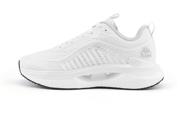 

Kappa Slip Resistant, Abrasion Resistant, Breathable, Lightweight Low top Running Shoes Unisex White Cool Gray