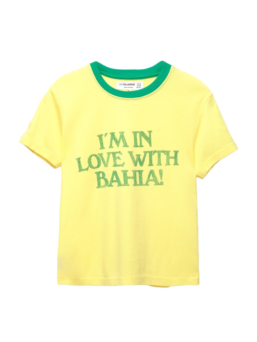 

Рубашка Pull&Bear BRASIL, желтый