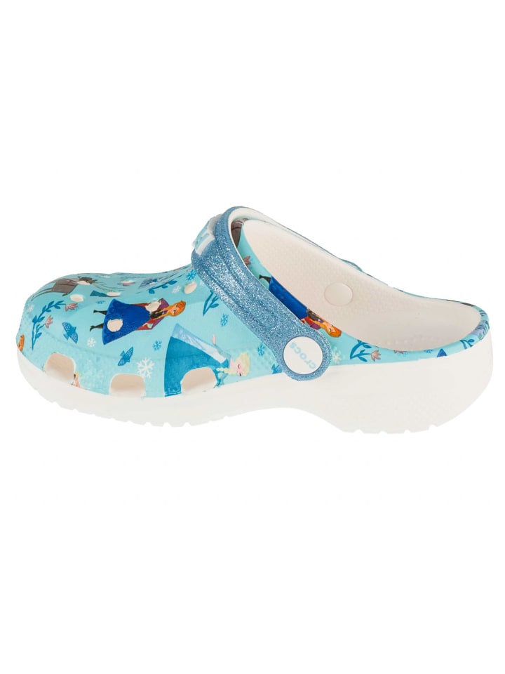 Детские сабо Crocs Frozen Baya синего цвета — фото 2