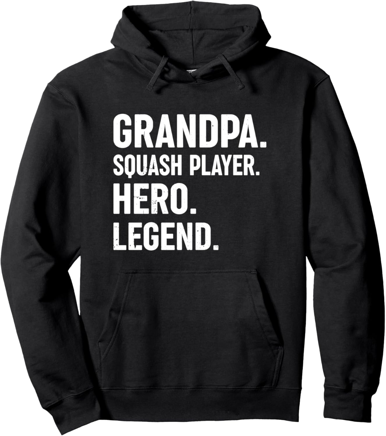 

Герой-легенда среди дедушки-сквошистов - Толстовка с капюшоном Дедушка-сквош Squash Game Grandpa Squash Player, черный
