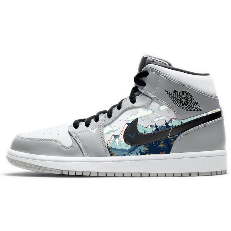 

Баскетбольные кроссовки Air 1 Vintage Men Mid-Top White/Grey Jordan