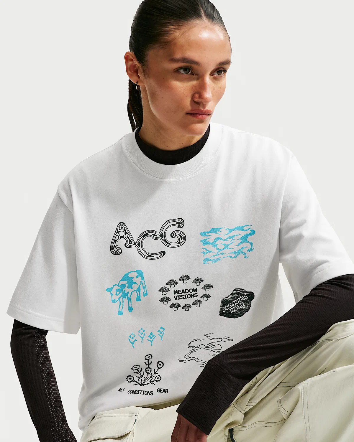 Женская футболка Dri-FIT Nike ACG, Summit White — фото 3