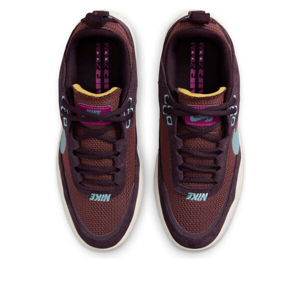 Кроссовки sb day one 'burgundy ash denim turquoise' Nike, бордовый — фото 4