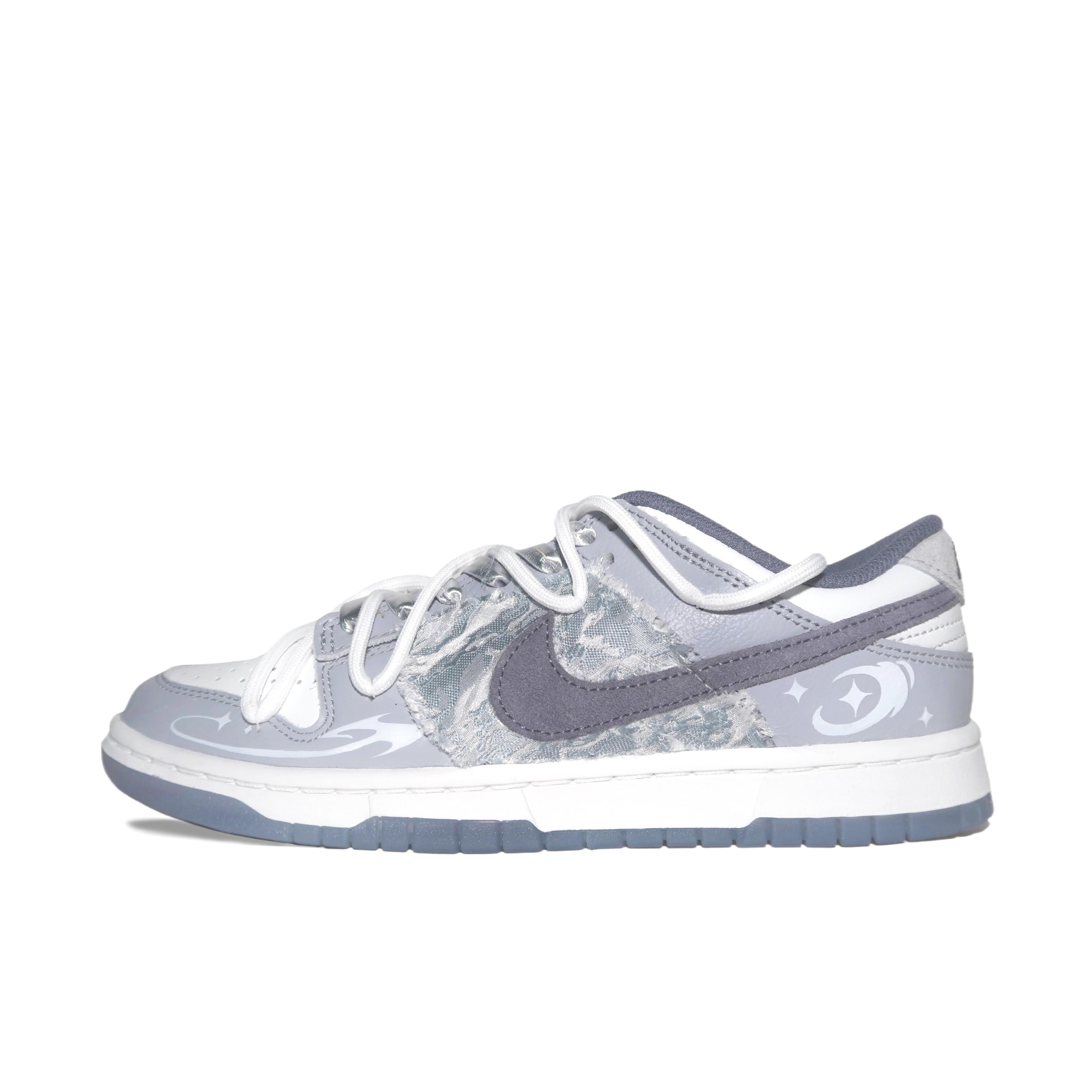 

Кроссовки Nike Dunk Skateboarding Shoes Men Low-top White/Gray/Blue, серый