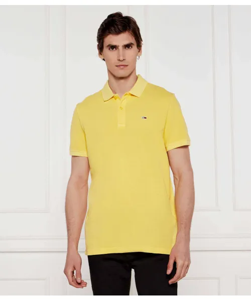 

Футболка поло Slim fit Tommy Jeans, желтый
