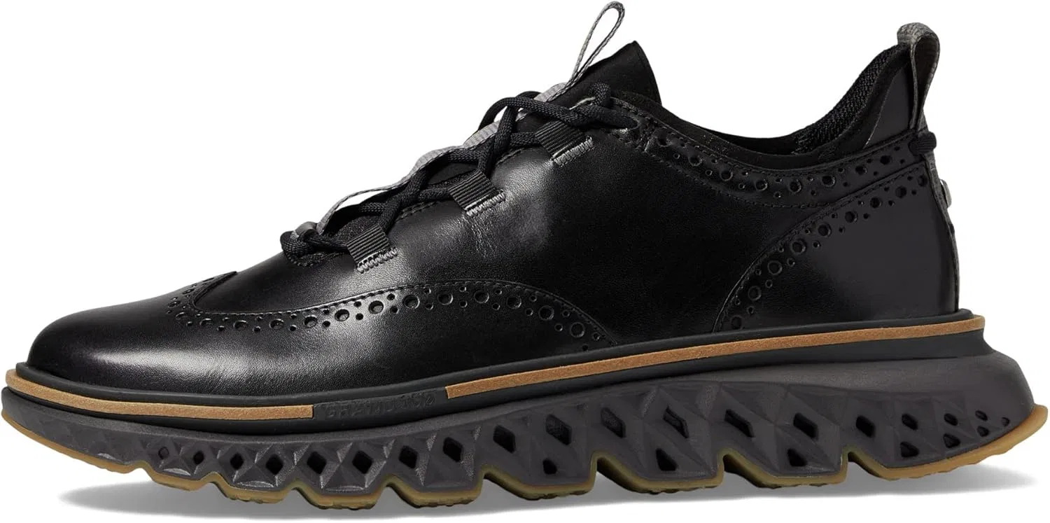 Мужская обувь Cole Haan - 5.Zerogrand Кроссовки Wingtip Oxford, Black Pavement — фото 4
