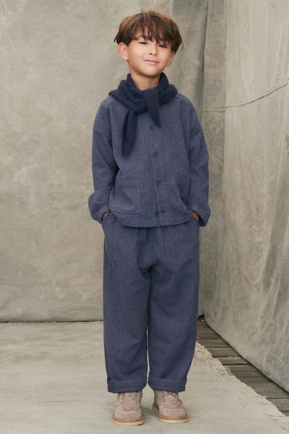 

Полосатые брюки ZARA, синий