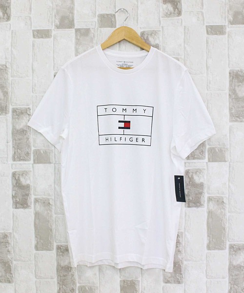 

Футболка с круглым вырезом и принтом TOMMY HILFIGER, белый