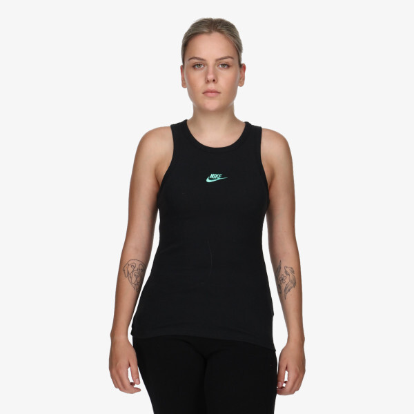 

Майка с ребристым ребром nsw Nike, черный