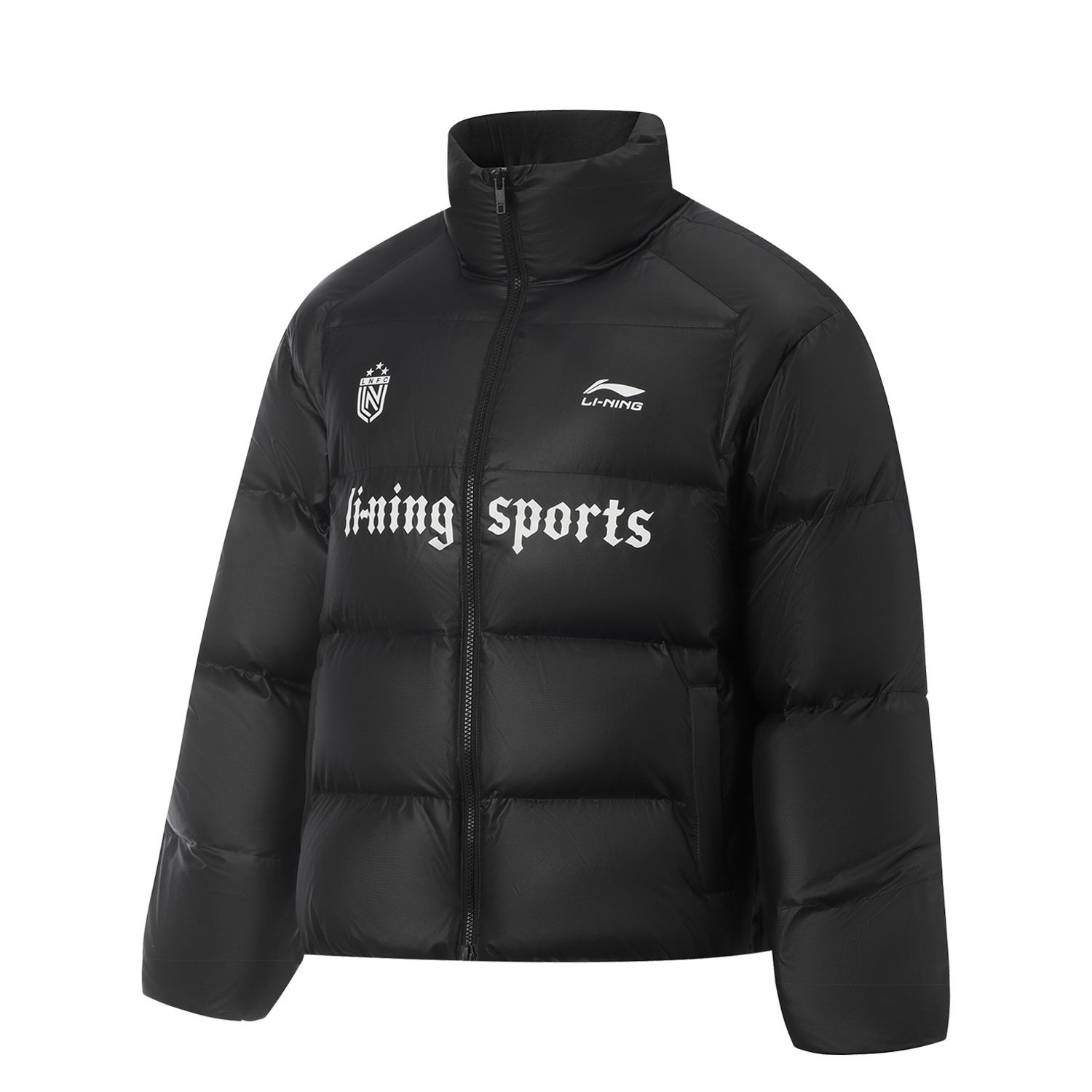 

LINING Спортивная куртка пуховик унисекс черная, Black