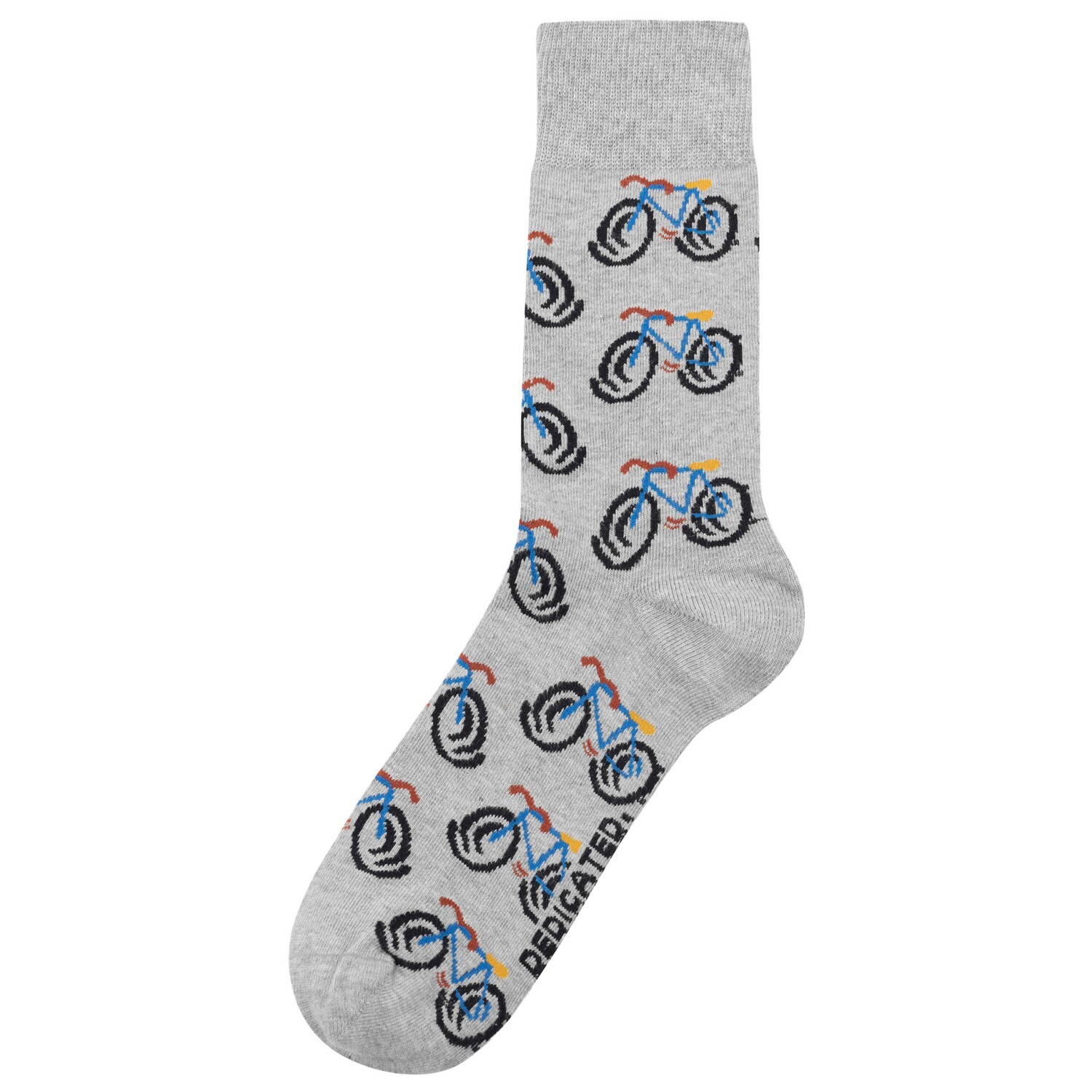 

Многофункциональные носки Dedicated Socks Sigtuna Happy Bike AOP, цвет AOP Grey Melange