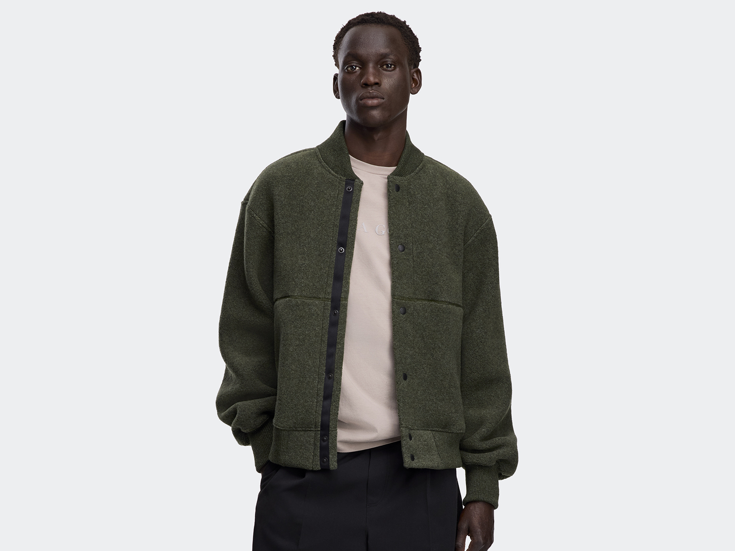 

Бомбер Canada Goose Hudson Fleece Black Label, Dark Sage