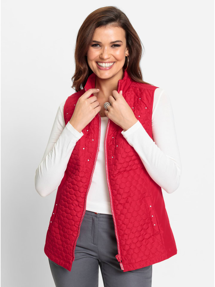 

WITT WEIDEN Стеганый жилет красного цвета