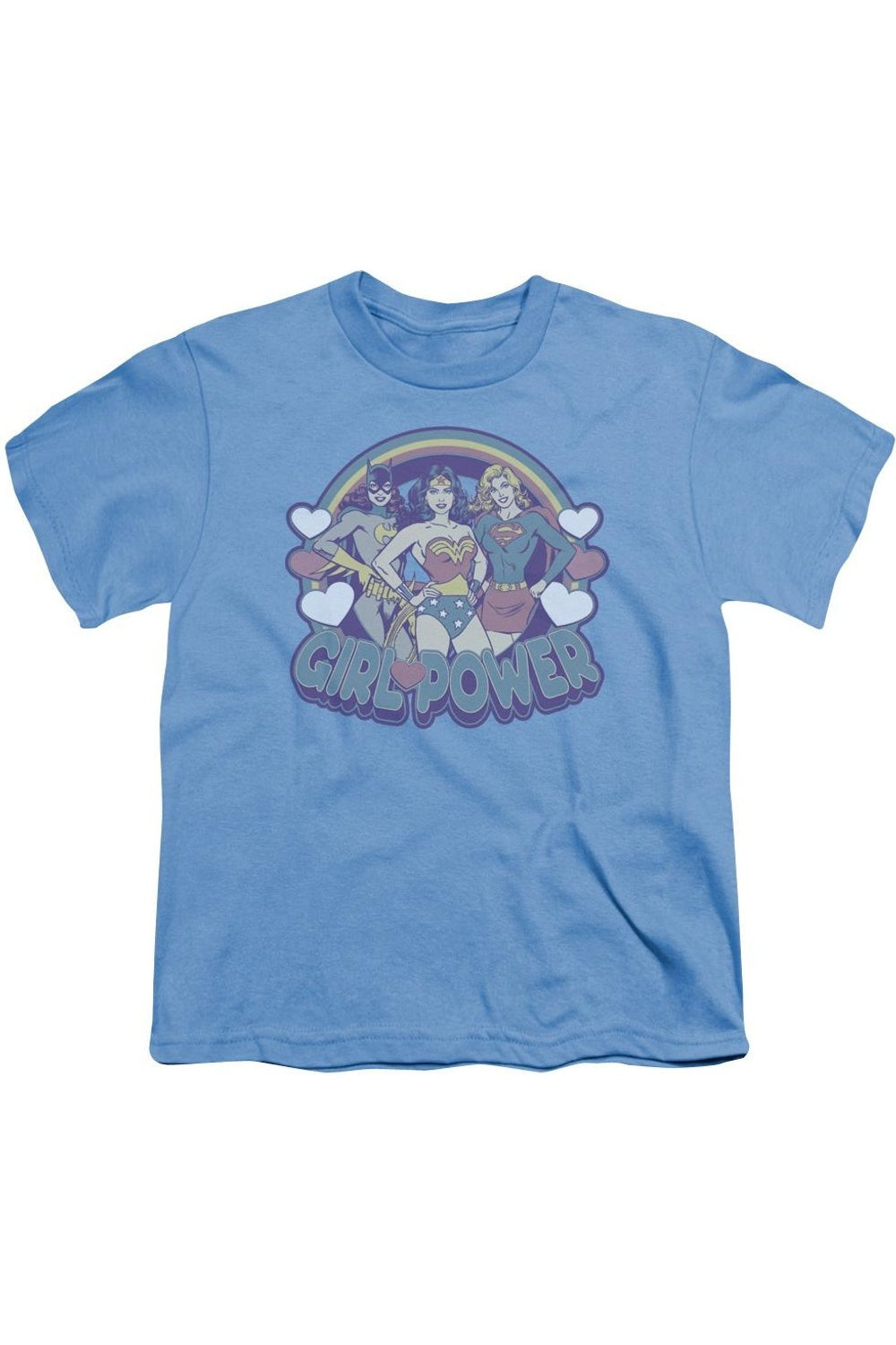 

Футболка DC Comics Retro Girl Power с коротким рукавом для девочек Gildan, синий