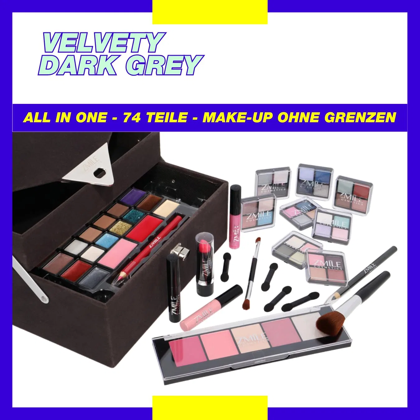 Косметический кейс «Beauty Case Velvety» с набором для макияжа от ZMILE COSMETICS Zmile Cosmetics — фото 3