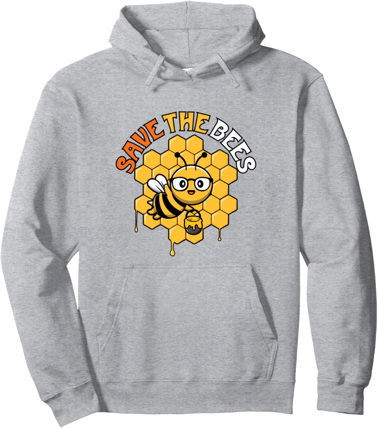 

Худи Bee's ко Дню Земли, посвященному защите окружающей среды Save The Bees Apparel Co., Ltd., серый