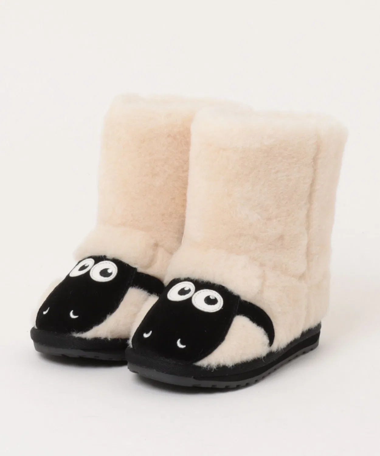 Детские ботинки Shaun The Sheep EMU Australia из мериноса и замши натуральный