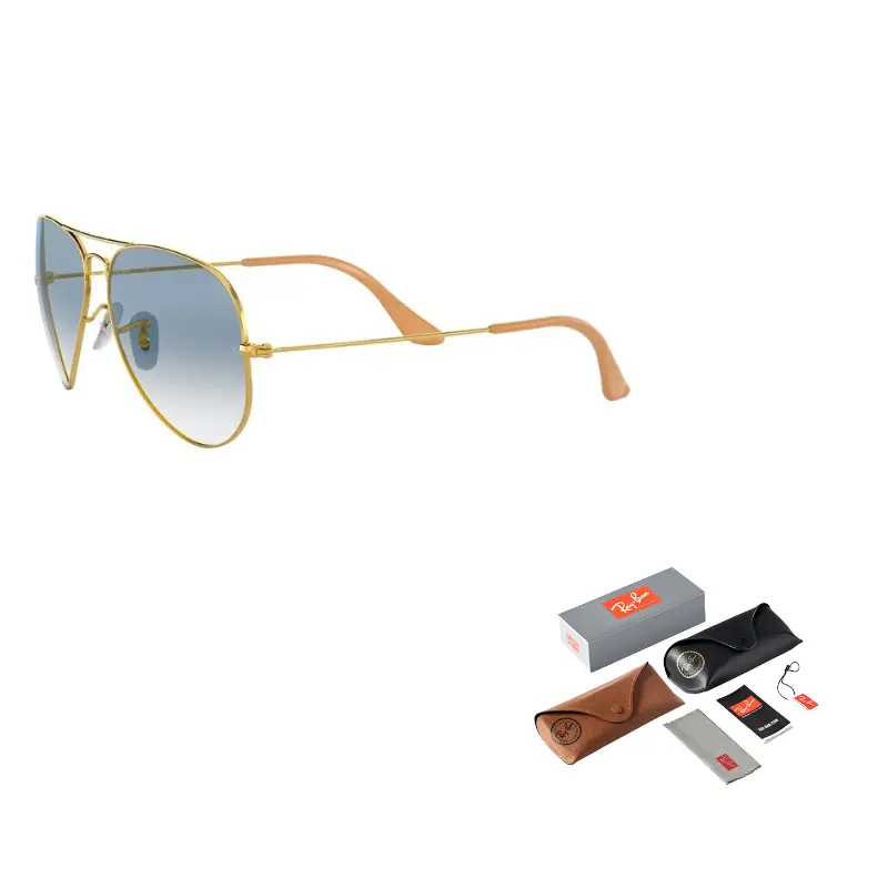 

RayBan Оправа Ray Ban Aviator для солнцезащитных очков, Gold Edge Blue Gradient
