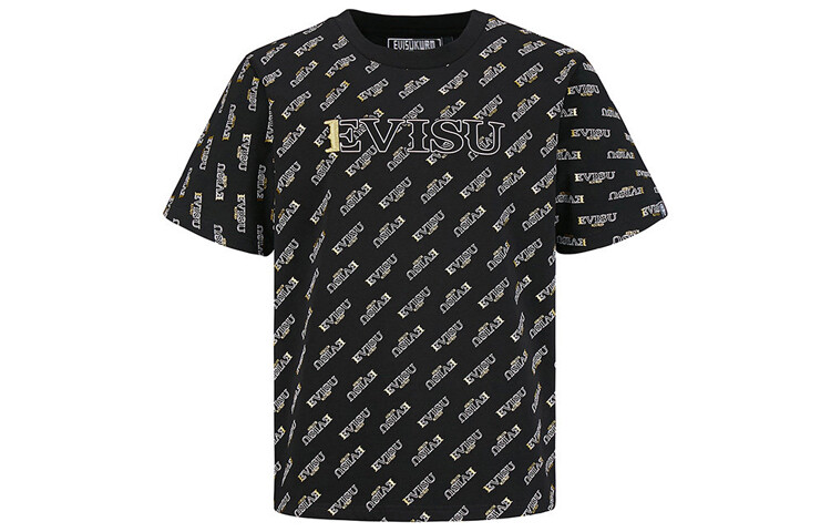 

Футболка мужская черная Evisu, черный