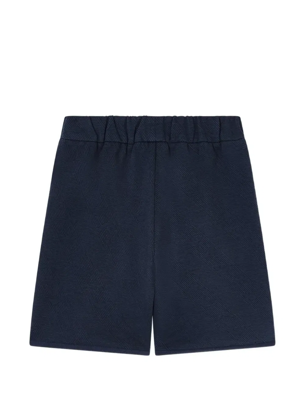 Жаккардовые синие шорты Emporio Armani Kids, синий — фото 2