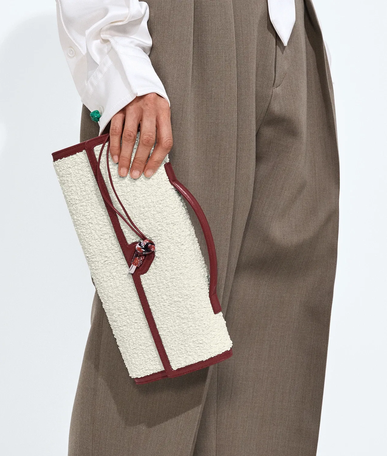 Клатч Andiamo BOTTEGA VENETA, красный — фото 2