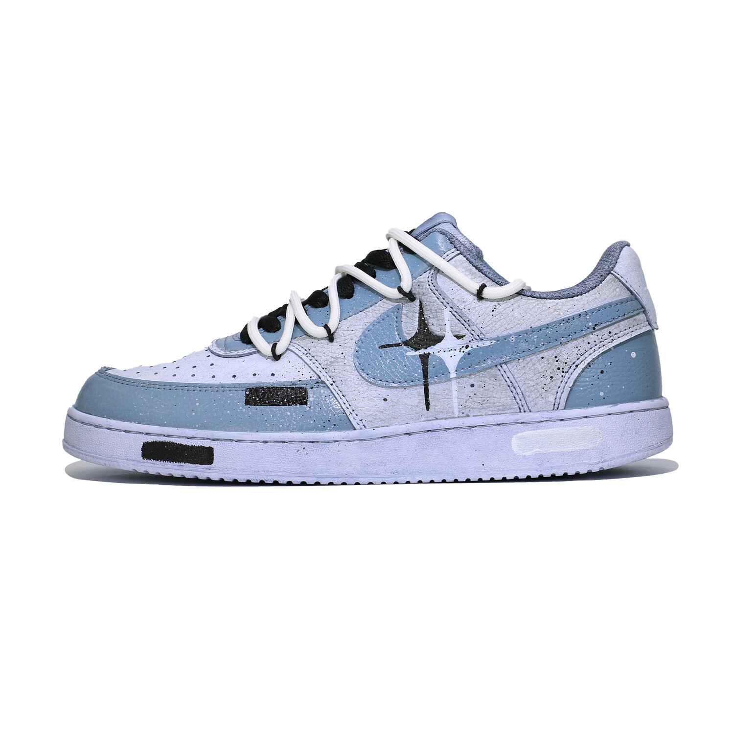 

Кроссовки Nike Court Vision 1 Skateboarding Shoes Men Low-top Grey/black/white, серый