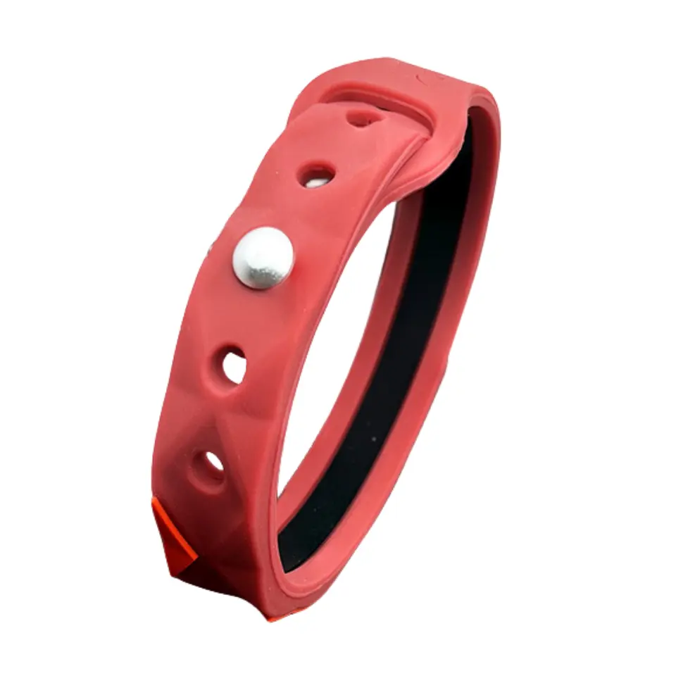 

Спортивный браслет Unisex SINGLELADY, lock style красный