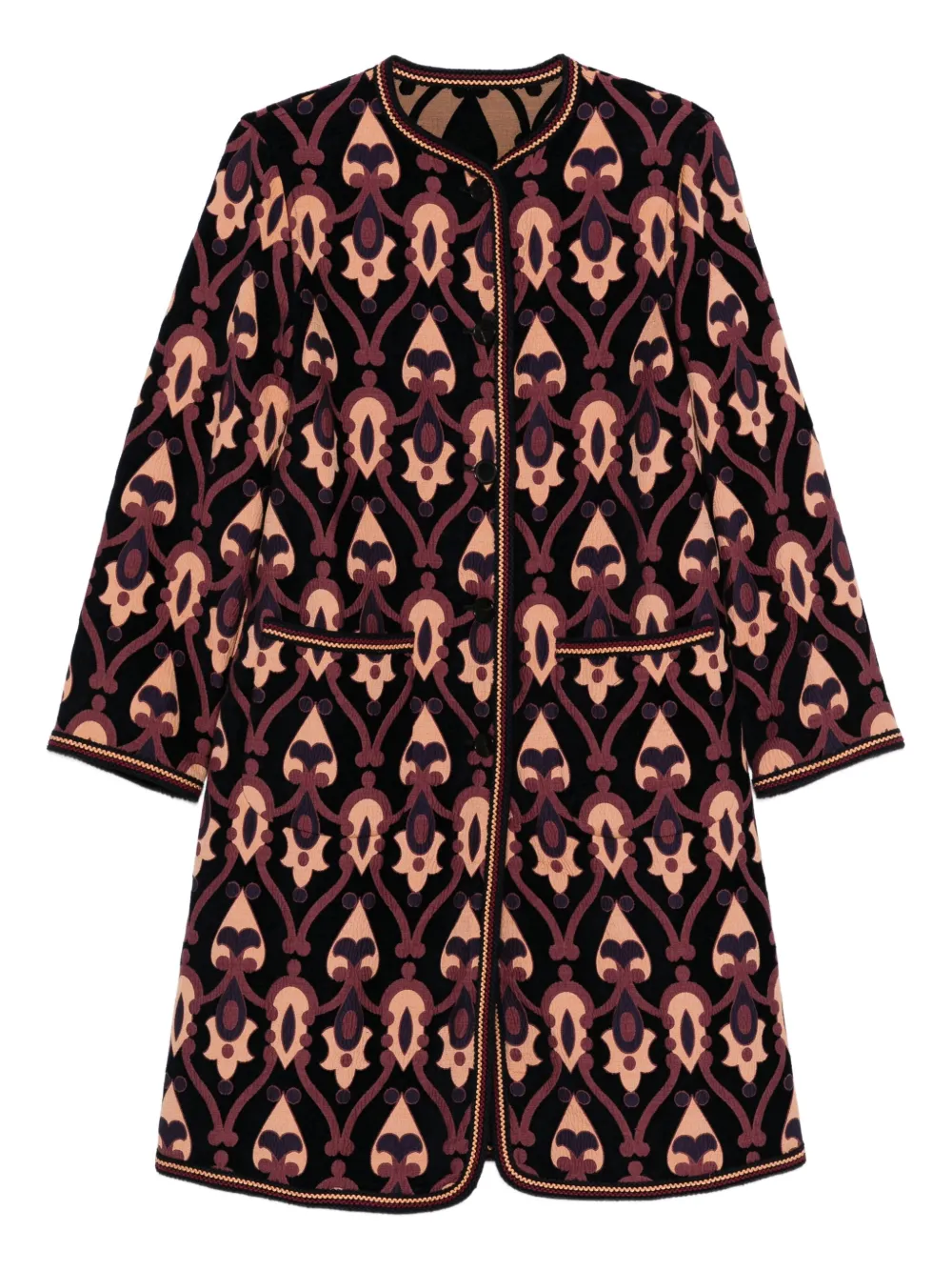 

Двустороннее пальто с узором пейсли ETRO, синий
