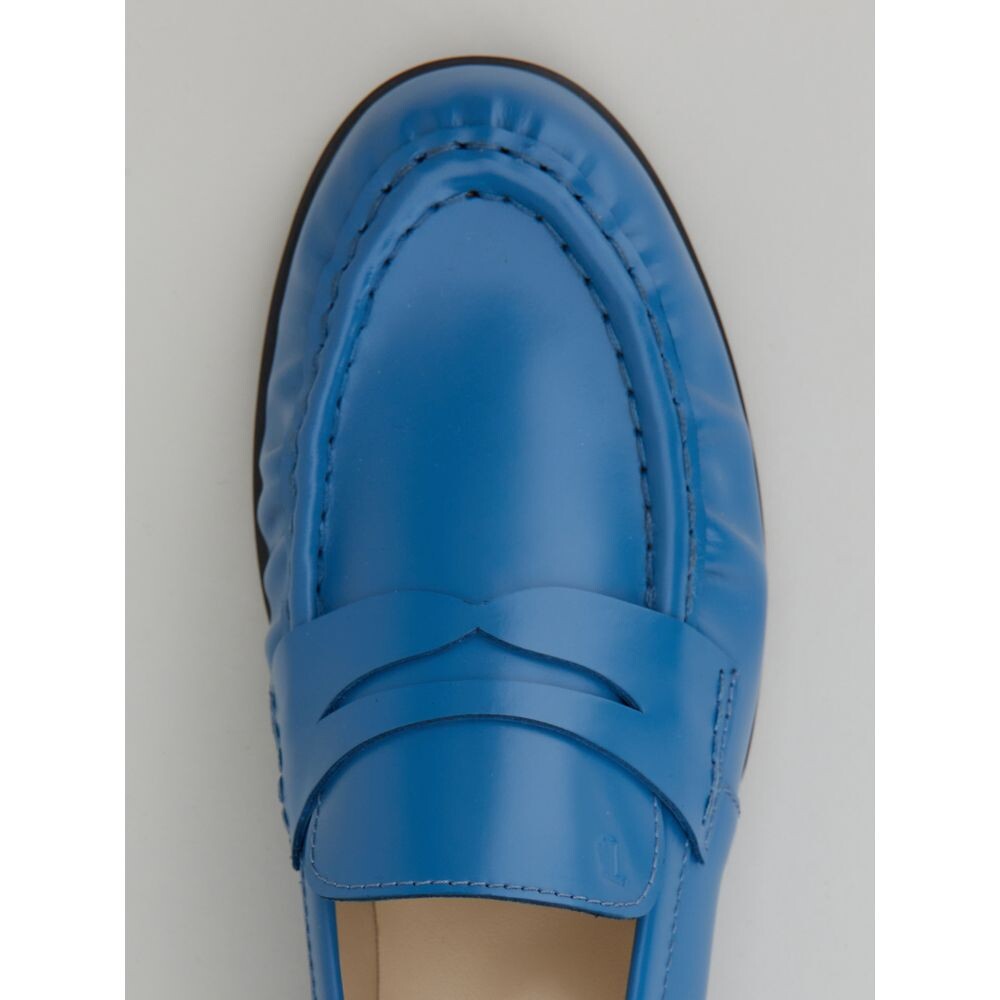 

Кожаные лоферы TOD's, цвет Pale Blue