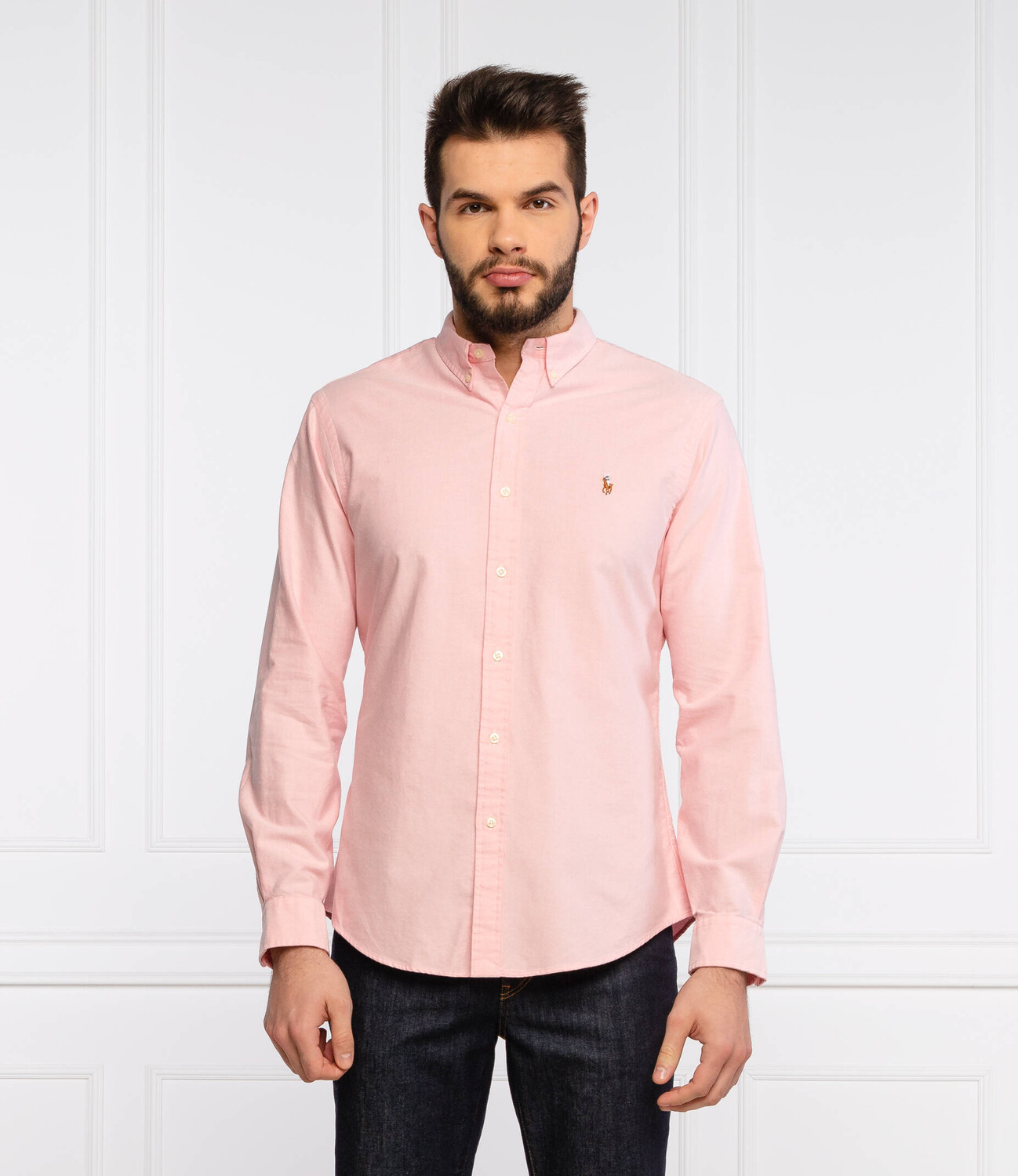Рубашка POLO RALPH LAUREN slim fit, роза — фото 3