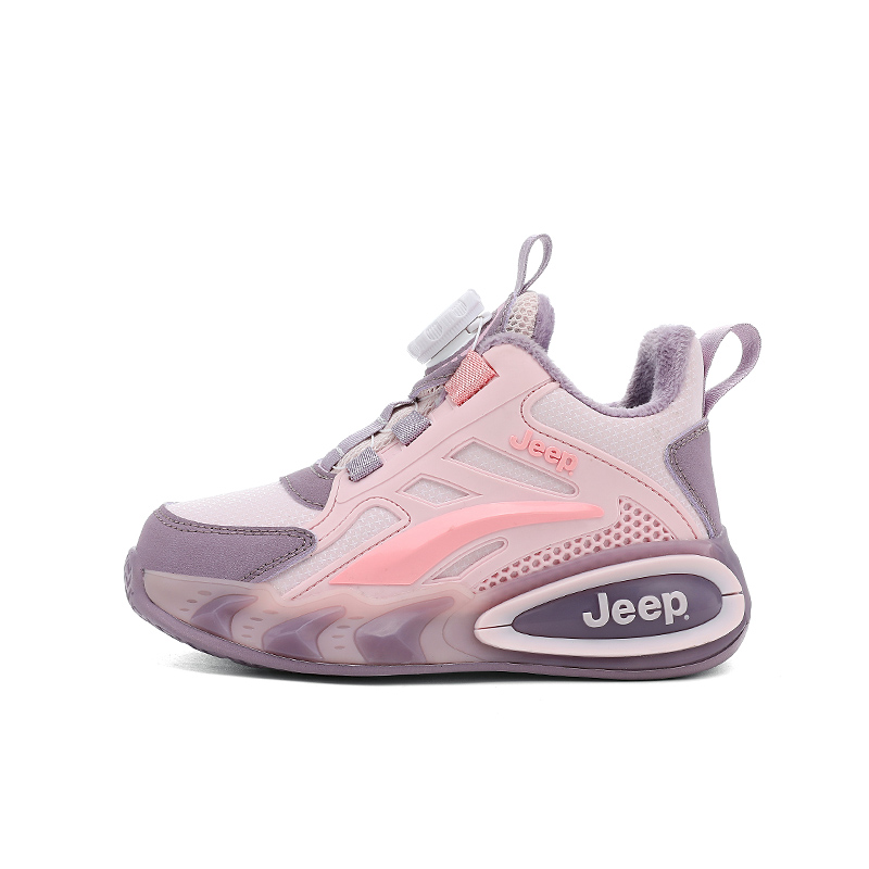 

Детские баскетбольные кроссовки Low top Jeep, розовый фиолетовый[fleece-lined-upgraded]