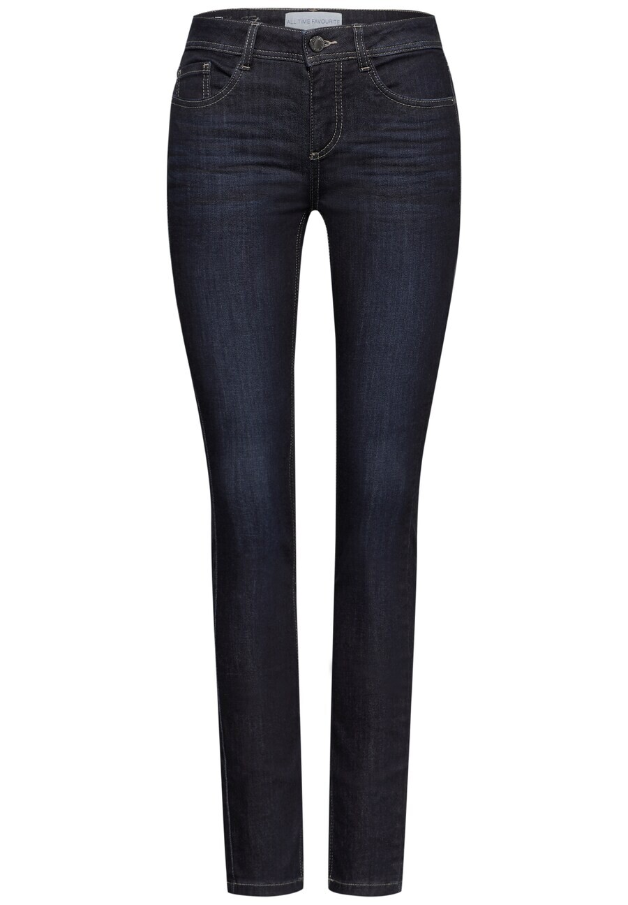 

Джинсы STREET ONE Slim fit Jeans, синий/темно-синий