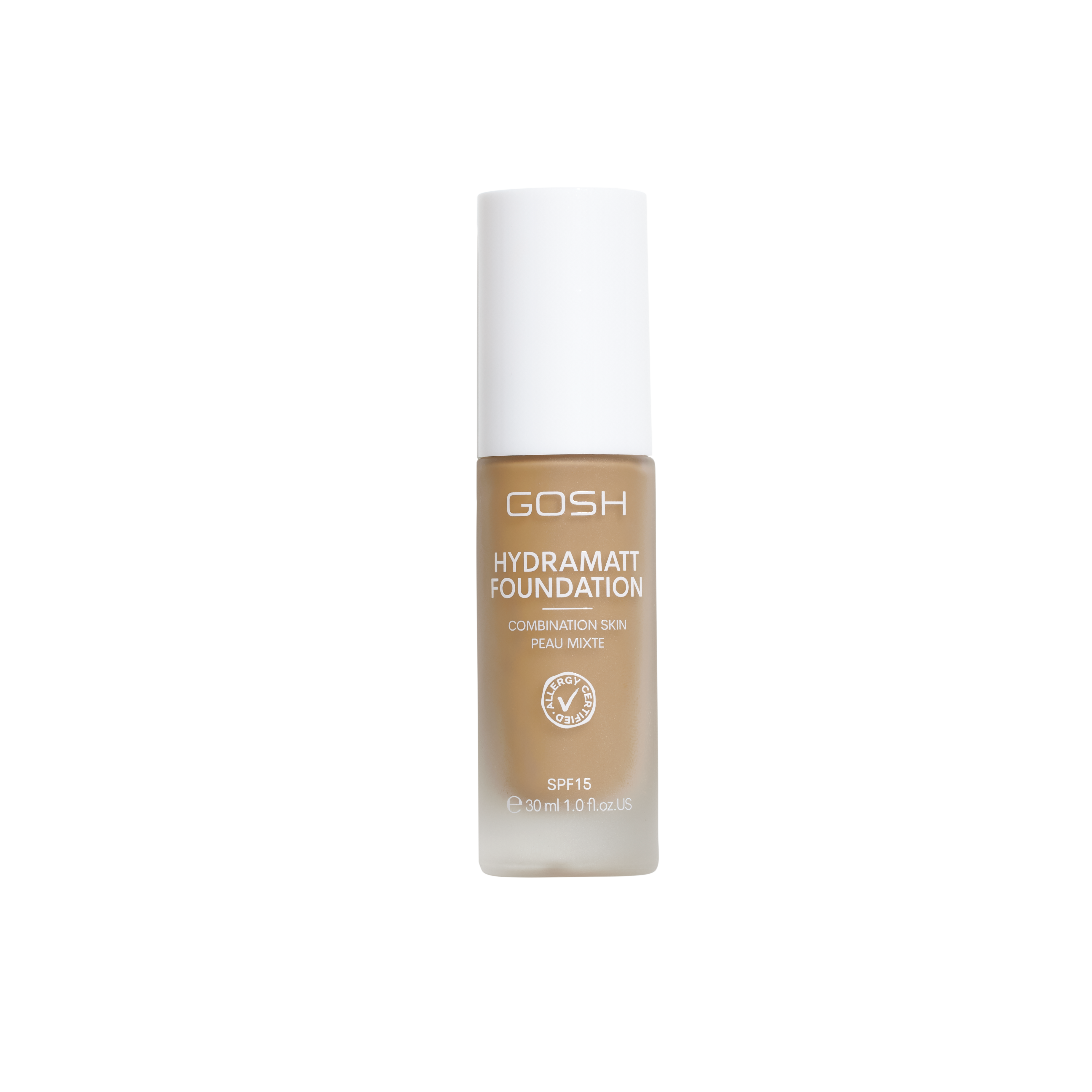 

Жидкая основа hydramatt foundation spf15 Gosh, цвет nr. 012y medium dark, 30 мл