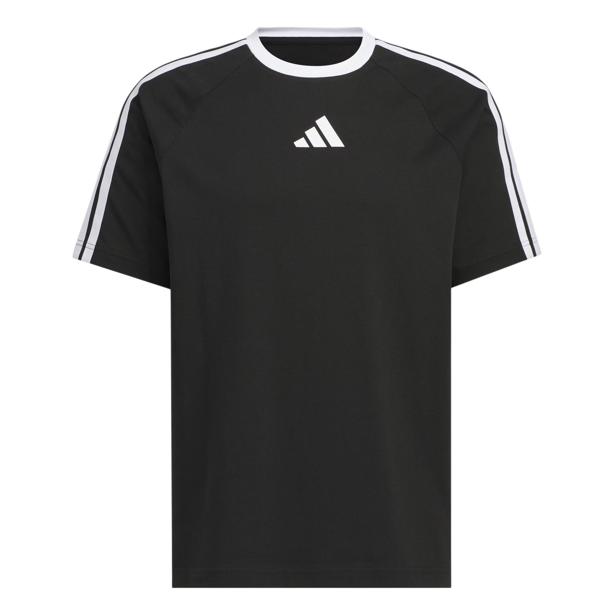 

Adidas Футболка с коротким рукавом 3 Stripes мужская Black, Черный, Adidas Футболка с коротким рукавом 3 Stripes мужская Black