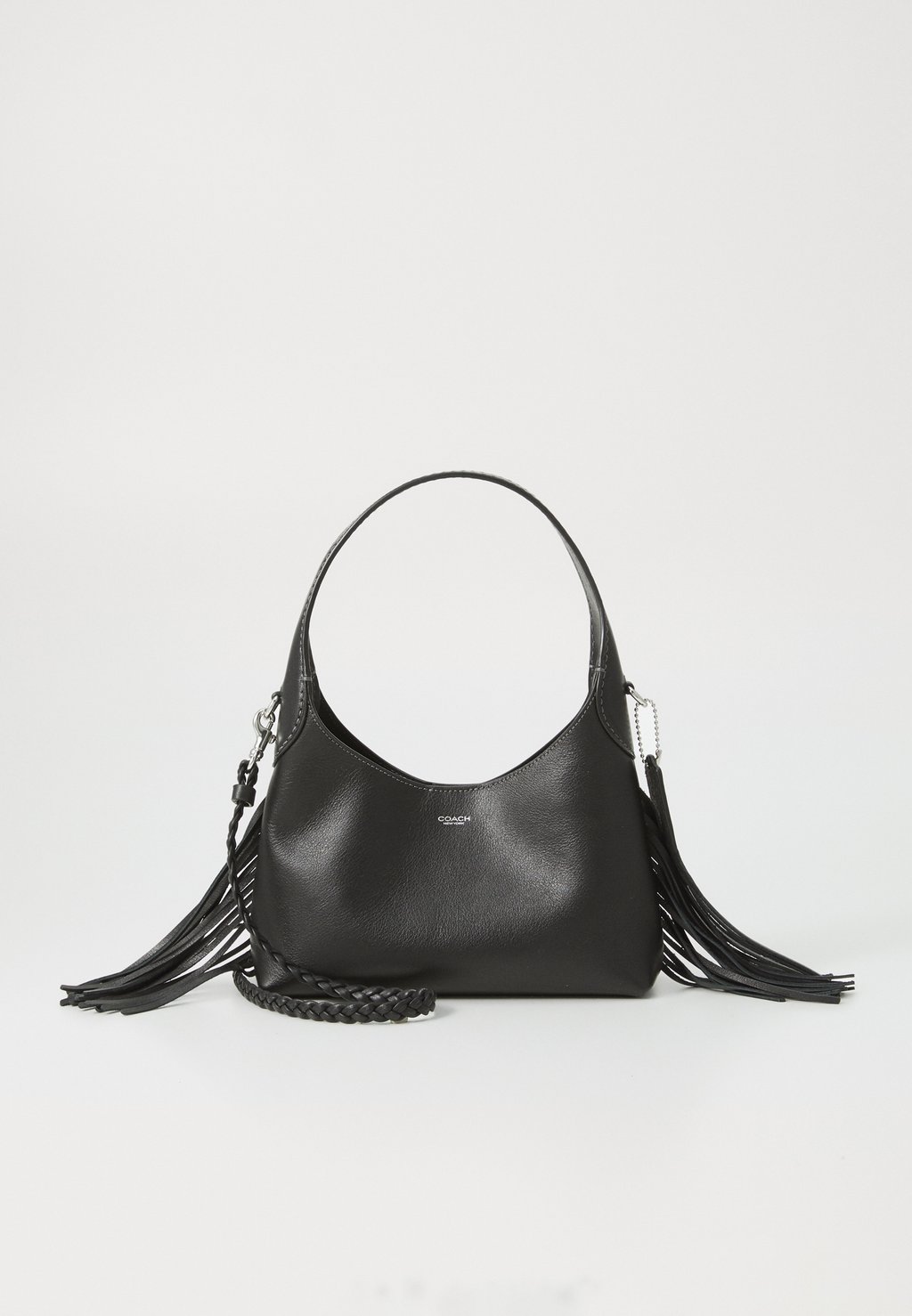 

Сумка BROOKLYN SHOULDER BAG WITH FRINGE DETAILING COACH, черный