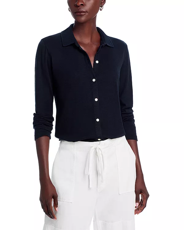 

Вязаный топ на пуговицах спереди Bella Dahl, черный