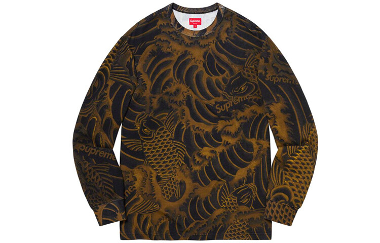 

Толстовка Supreme, черный / золотой