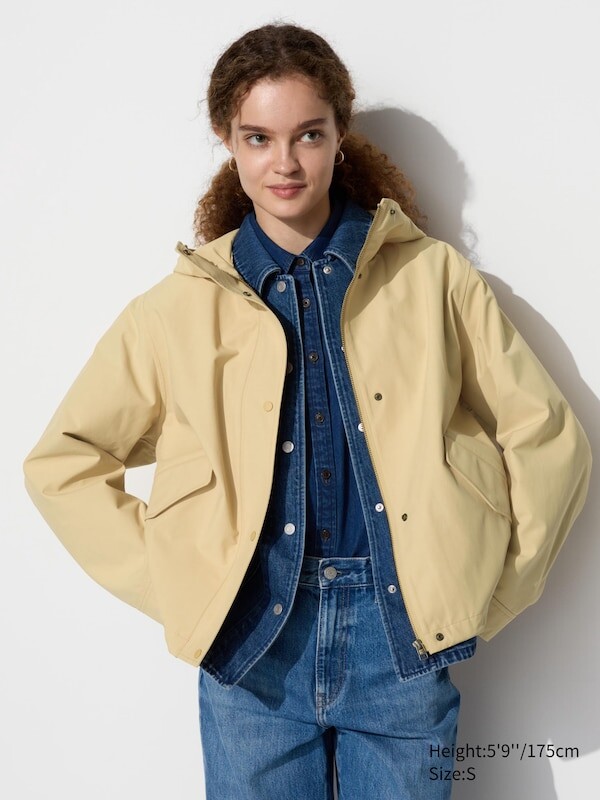 

Парка из хлопчатобумажной смеси Uniqlo, желтый