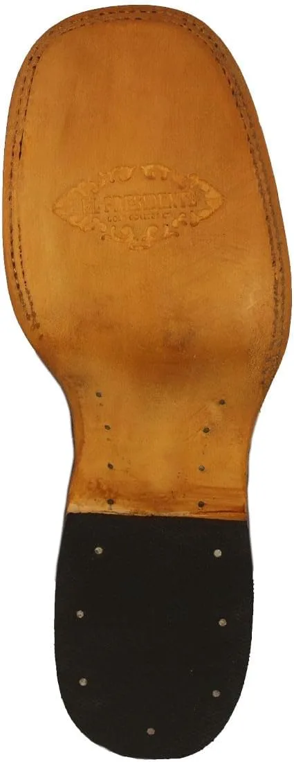 

Мужские черные ботинки до щиколотки Chelsea El Presidente из плетеной кожи в ковбойском стиле, черный