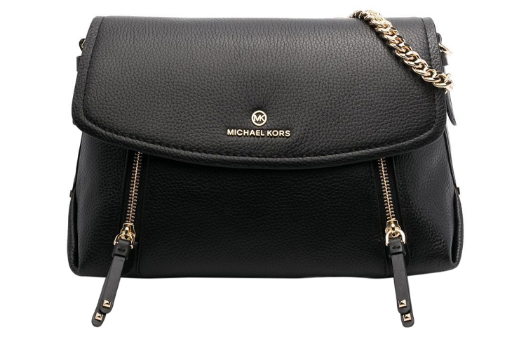 

Сумка через плечо MK Brooklyn из кожи, черная женская MICHAEL KORS