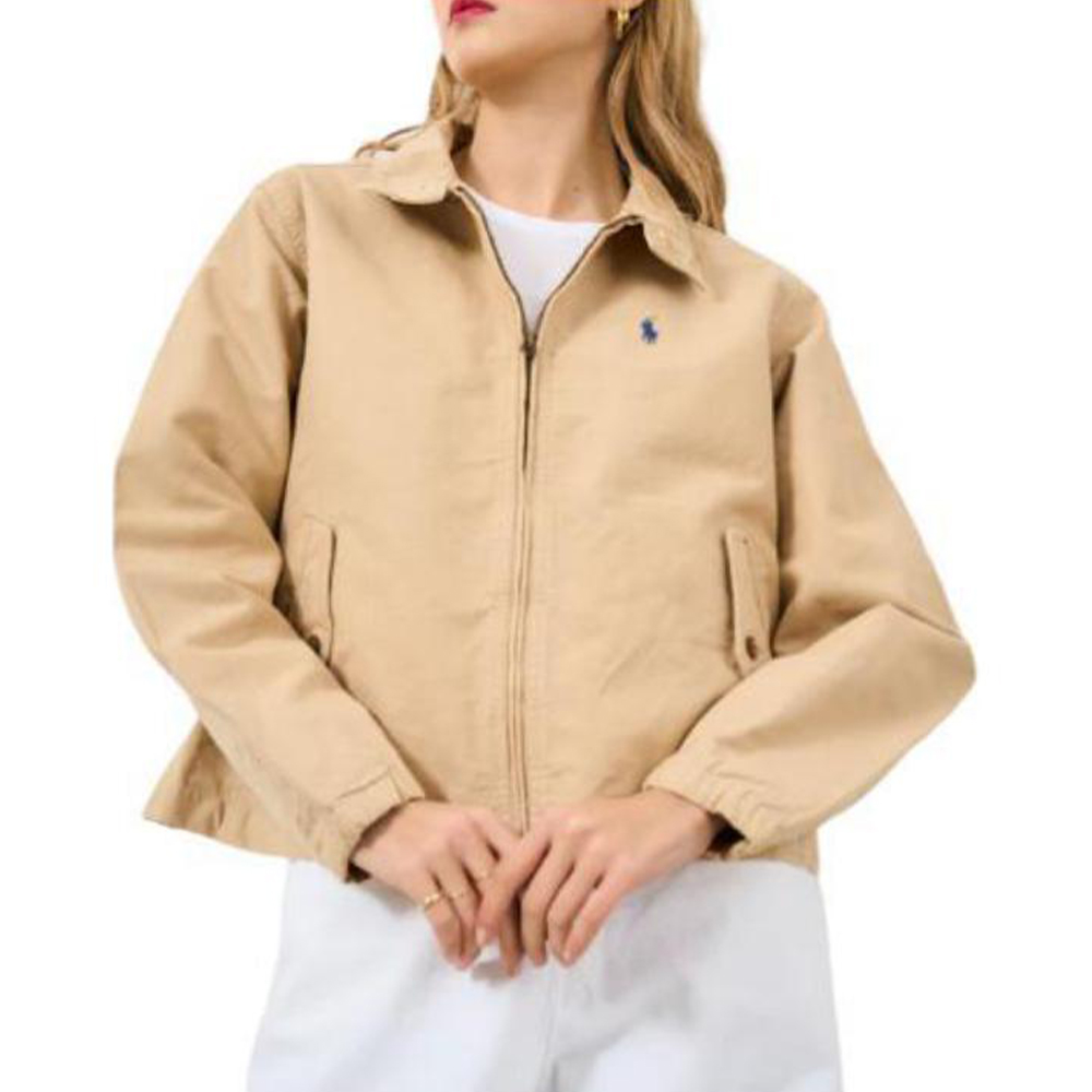 Polo Ralph Lauren Куртка с высоким воротником на молнии, Khaki — фото 4