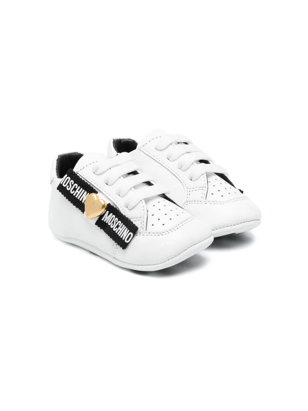 

Кроссовки с логотипом Moschino Kids, белый