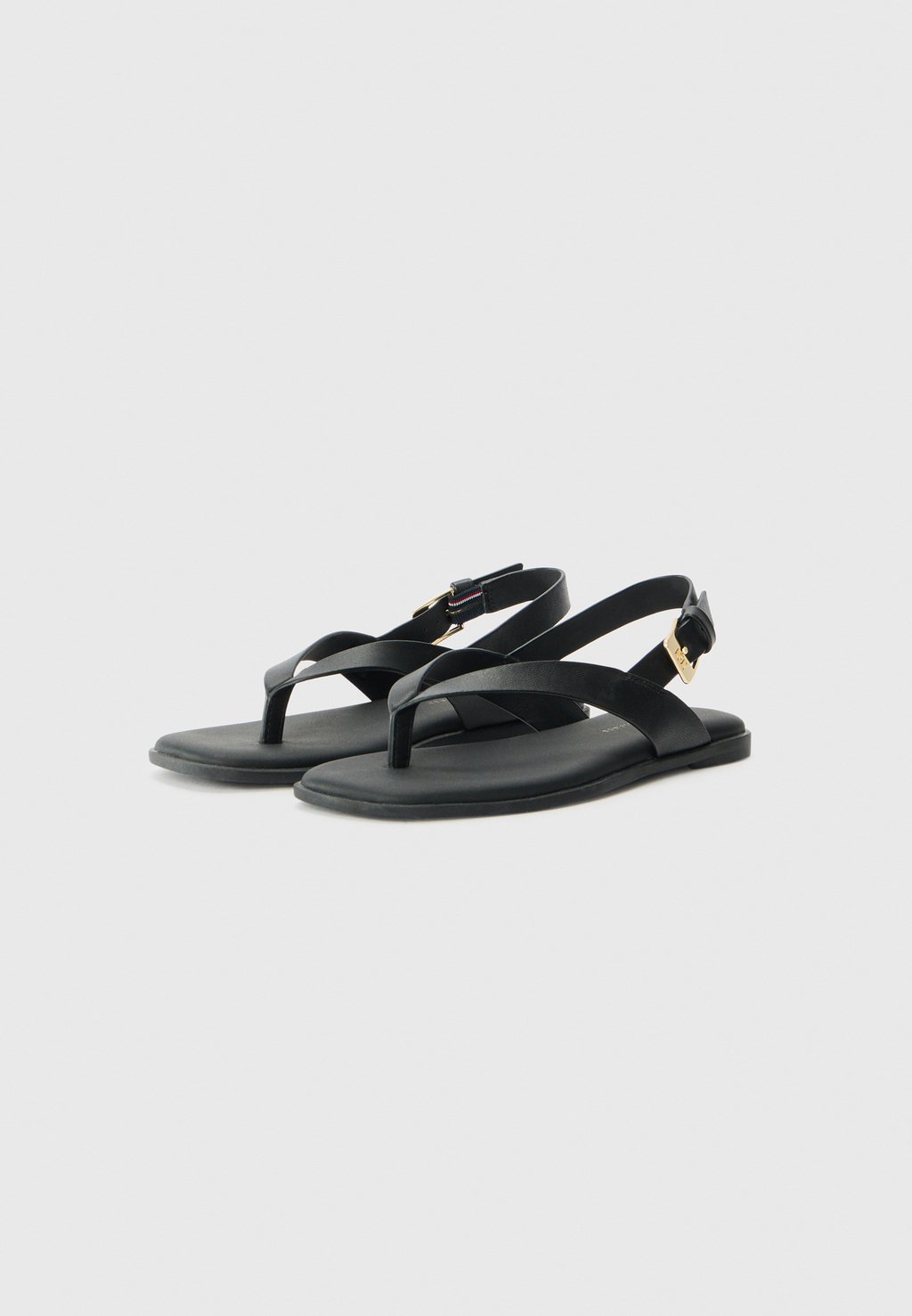 Сандалии с Т-образной застежкой BLOCK THONG FLAT Tommy Hilfiger, черный — фото 2