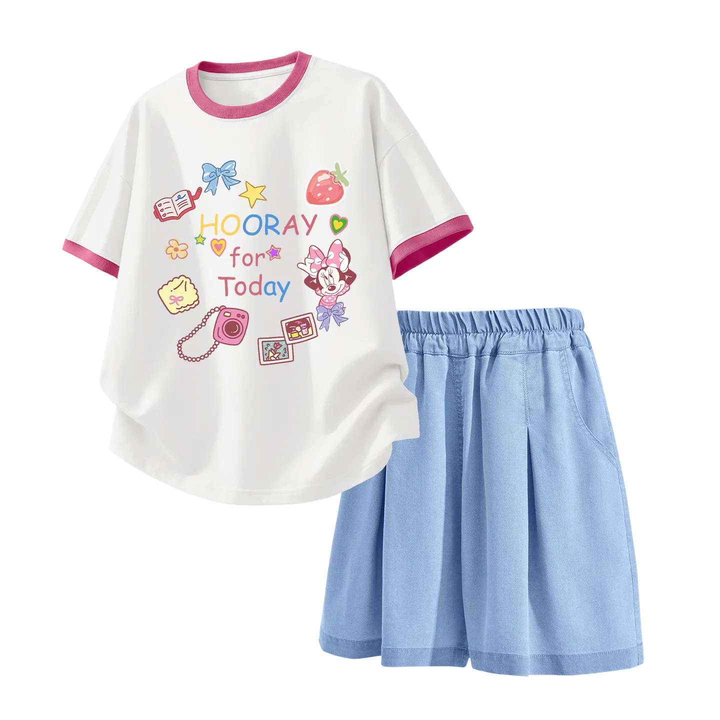 Детский спортивный костюм Disney Kids Casual Sportswear, бело-красный/светло-синий